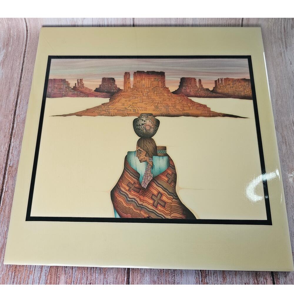 Vtg Native American Monument Valley 12" x 12" ARTile Amado Pena A.R.T.C.O